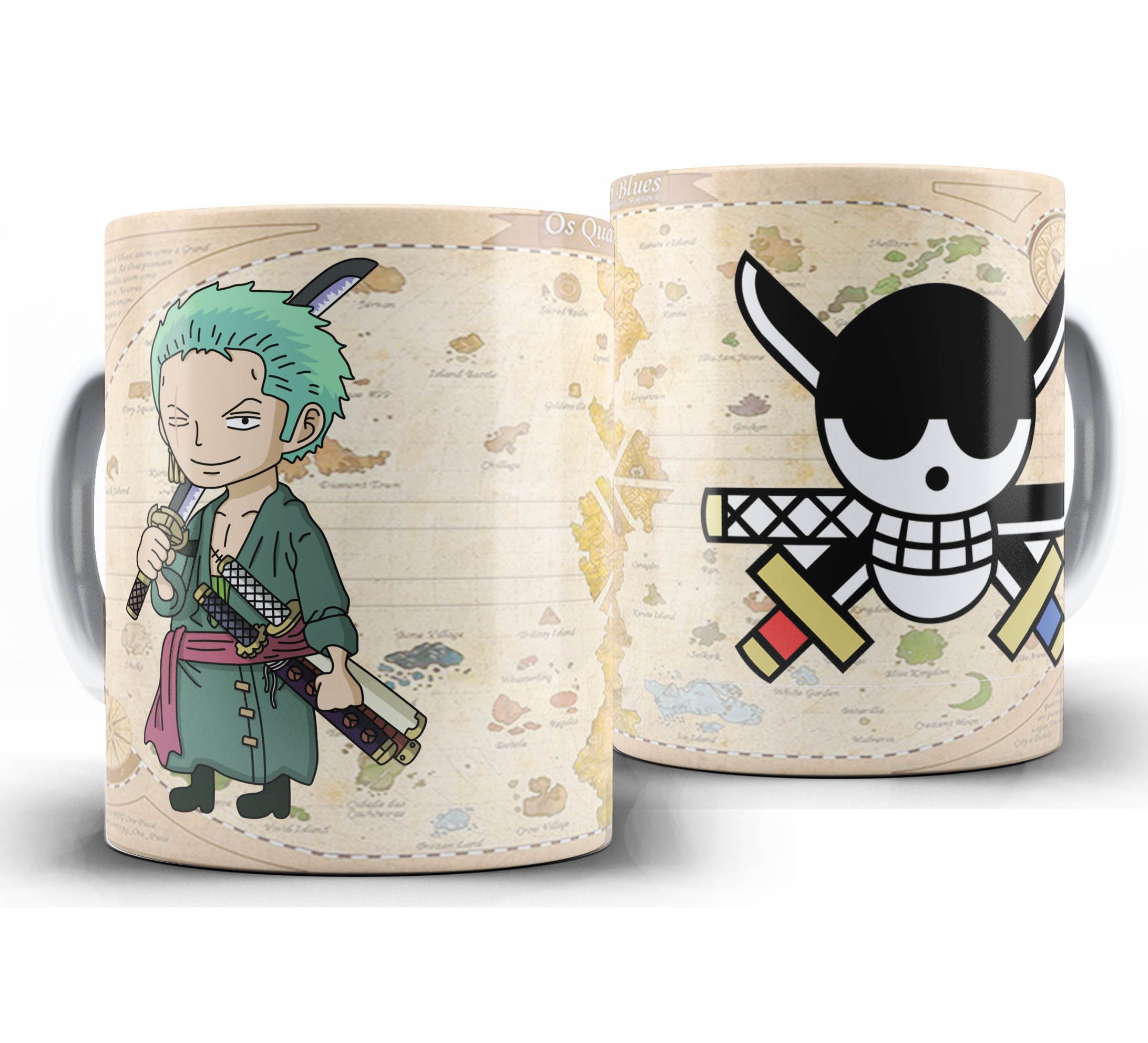 Caneca Anime - One Piece Chibi - Zoro